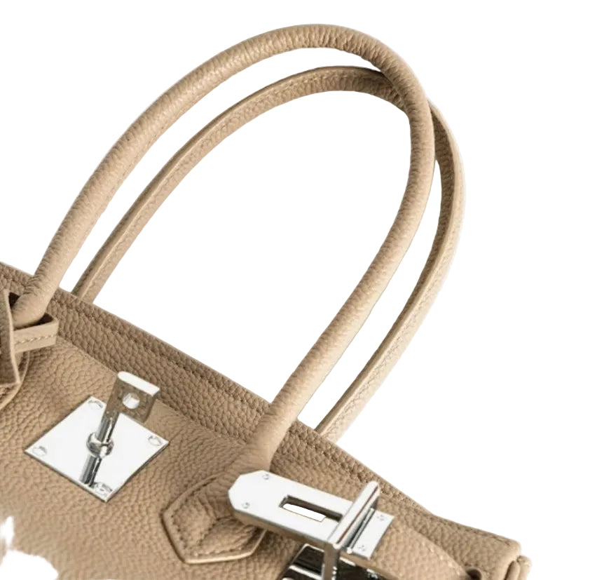 Sac Jelly Firkin coloris Les anses en cuir souple