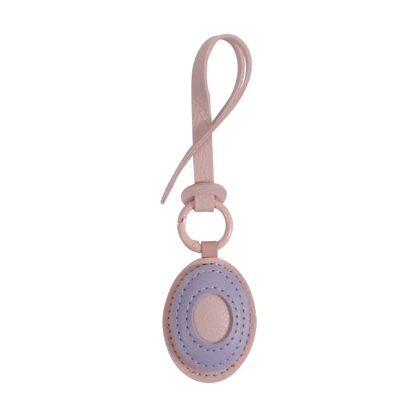 Charm lettre en cuir, le bijou de sac à ton initiale, coloris O · Lilas