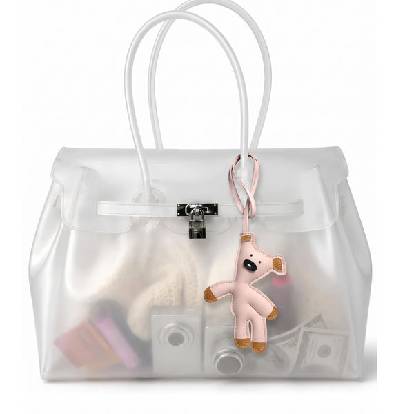 Charm ourson, le petit compagnon de ton sac, coloris Rose
