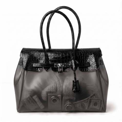 Sac Jelly Croco Midnight