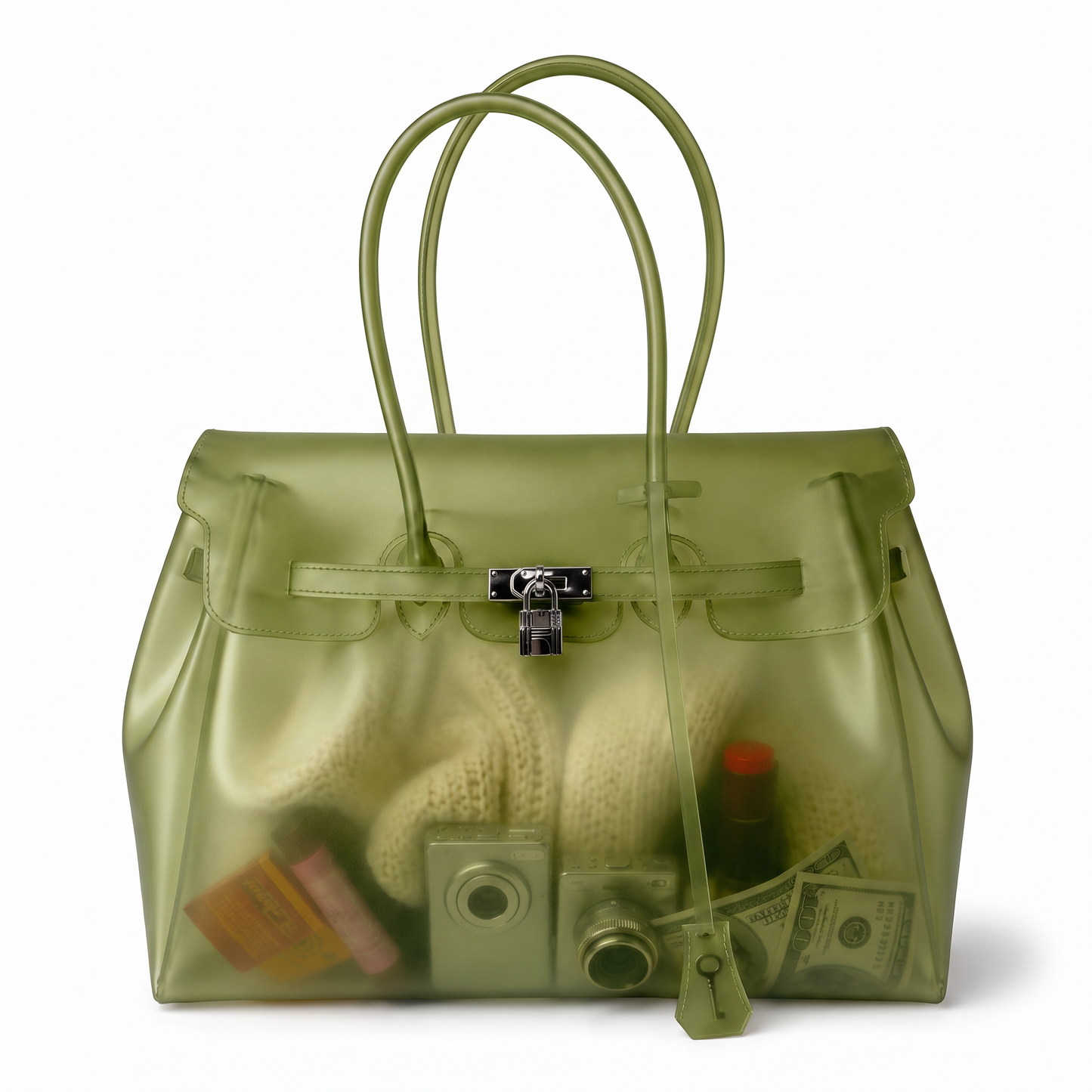 Sac Jelly Firkin coloris Vert olive