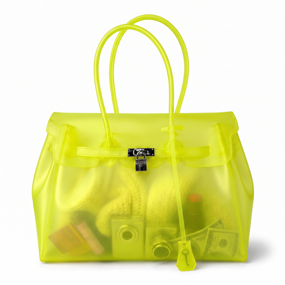 Sac Jelly Firkin coloris Jaune néon