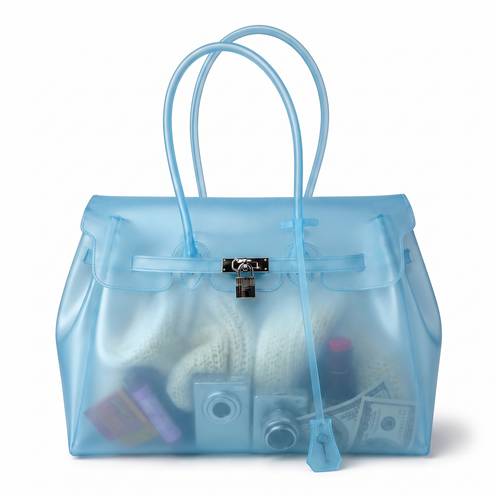 Sac Jelly Firkin coloris Bleu ciel