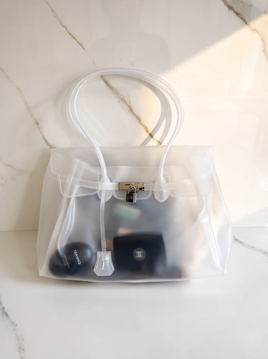 Sac Jelly Firkin transparent Le MAGA édit, contenu visible à travers la matière TPU