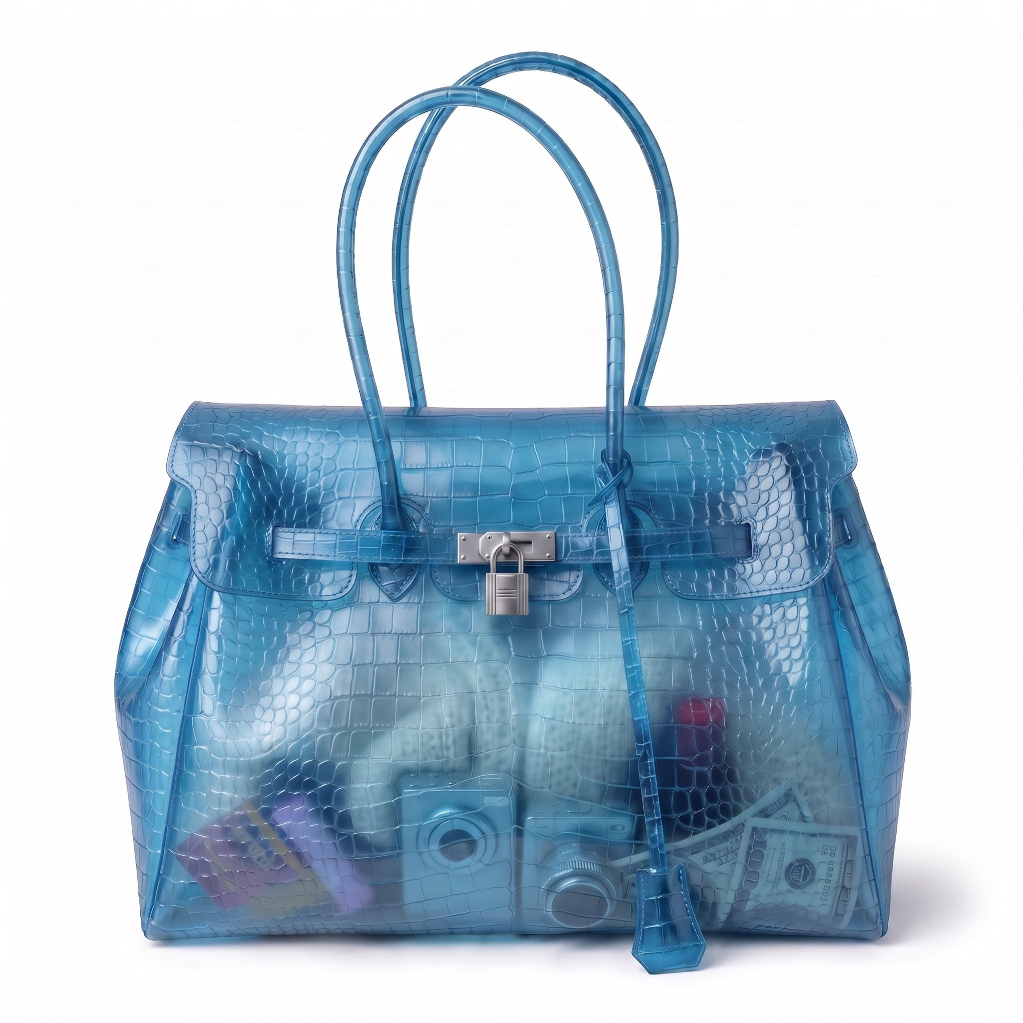 Sac Jelly Firkin coloris Bleu turquoise