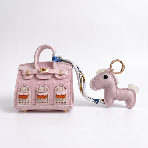 Mini Jelly, l'étui à écouteurs maison et son poney, coloris Rose