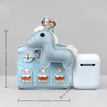 Mini Jelly, étui à écouteurs effet cuir et son poney, Le MAGA édit