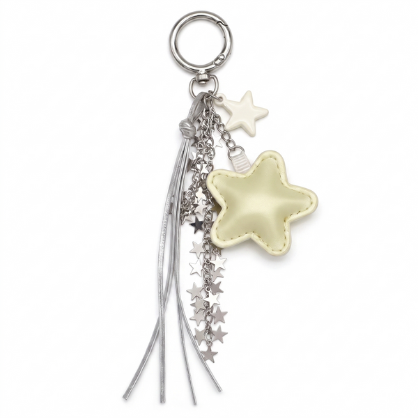 Charm étoile, le bijou de sac à cascade d'étoiles, coloris Jaune