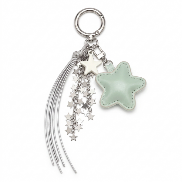 Charm étoile, le bijou de sac à cascade d'étoiles, coloris Vert
